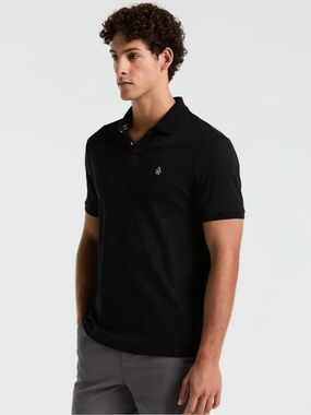 Original Penguin Medium 100% Cotton Men's Black Polo Shirt Business Casual
